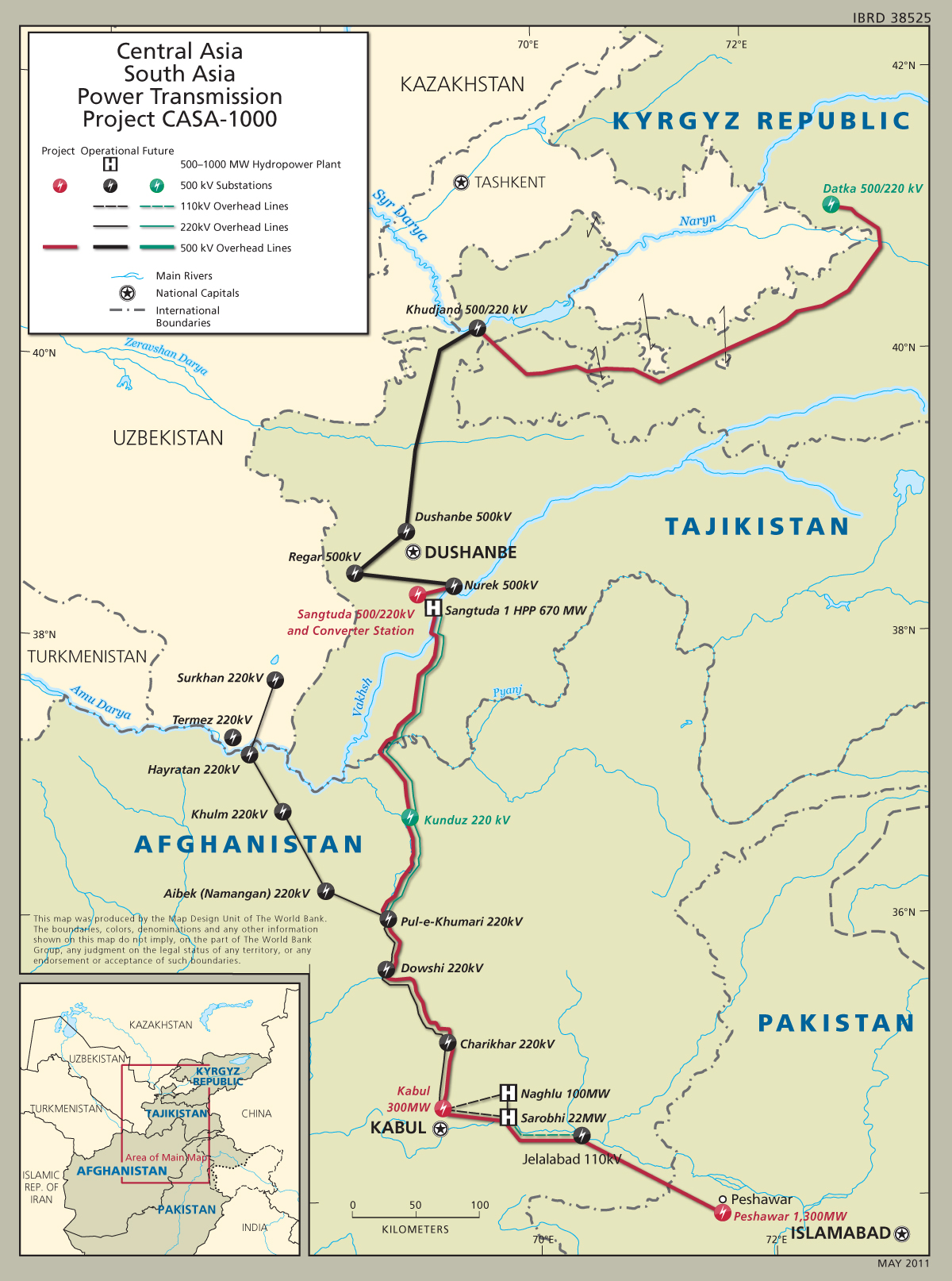CASA-1000 Map